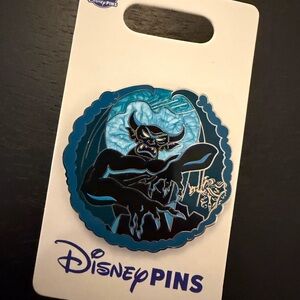 Disney Pin with Blue and Black Villain Design
